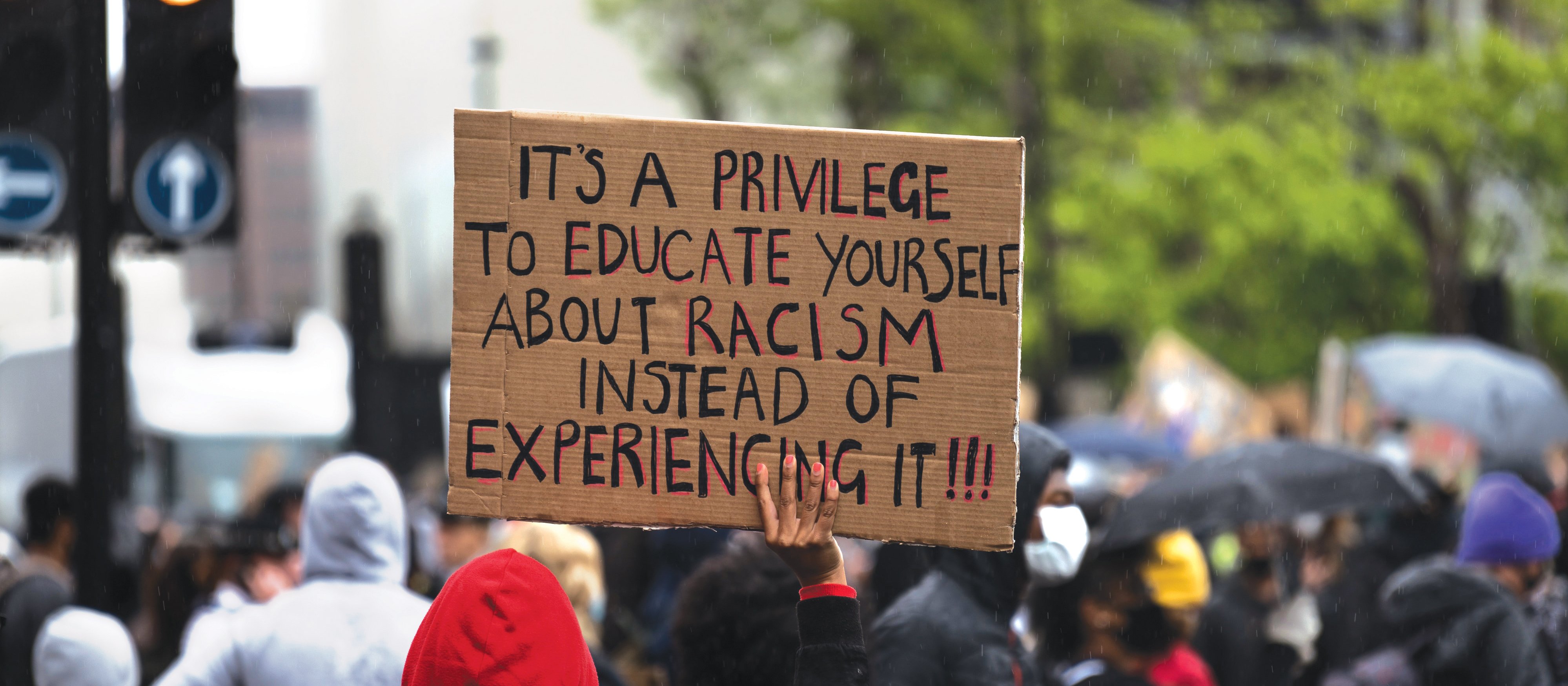 Racism Protest Sign CR James-eades on Unsplash