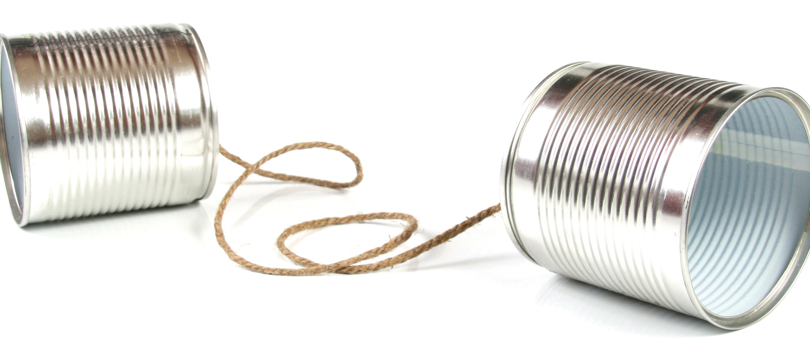 Tin can telephone CR Ronstik on iStock CC 
