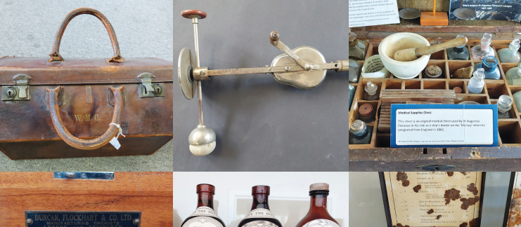 Antique items from Christchurch’s Cotter Medical History Museum