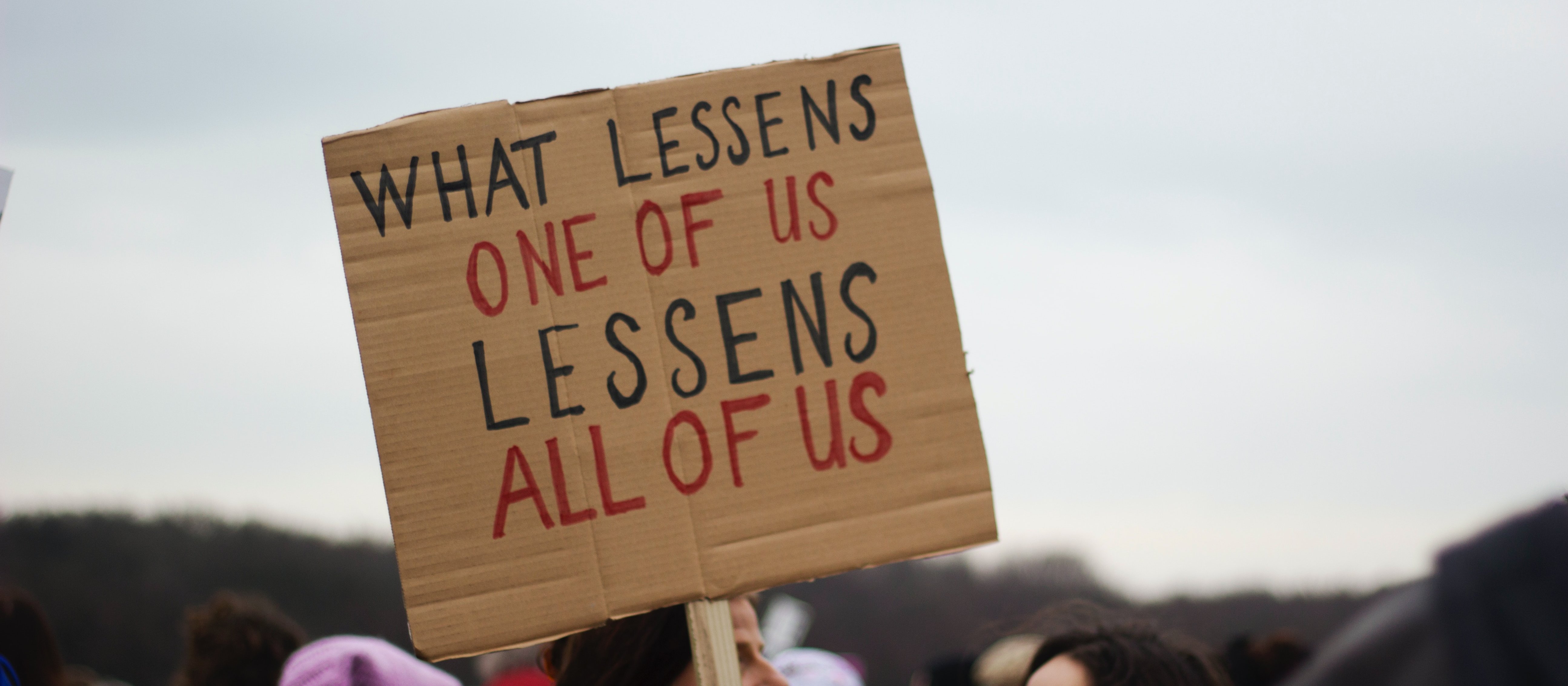 Protest sign [micheile henderson on Unsplash]