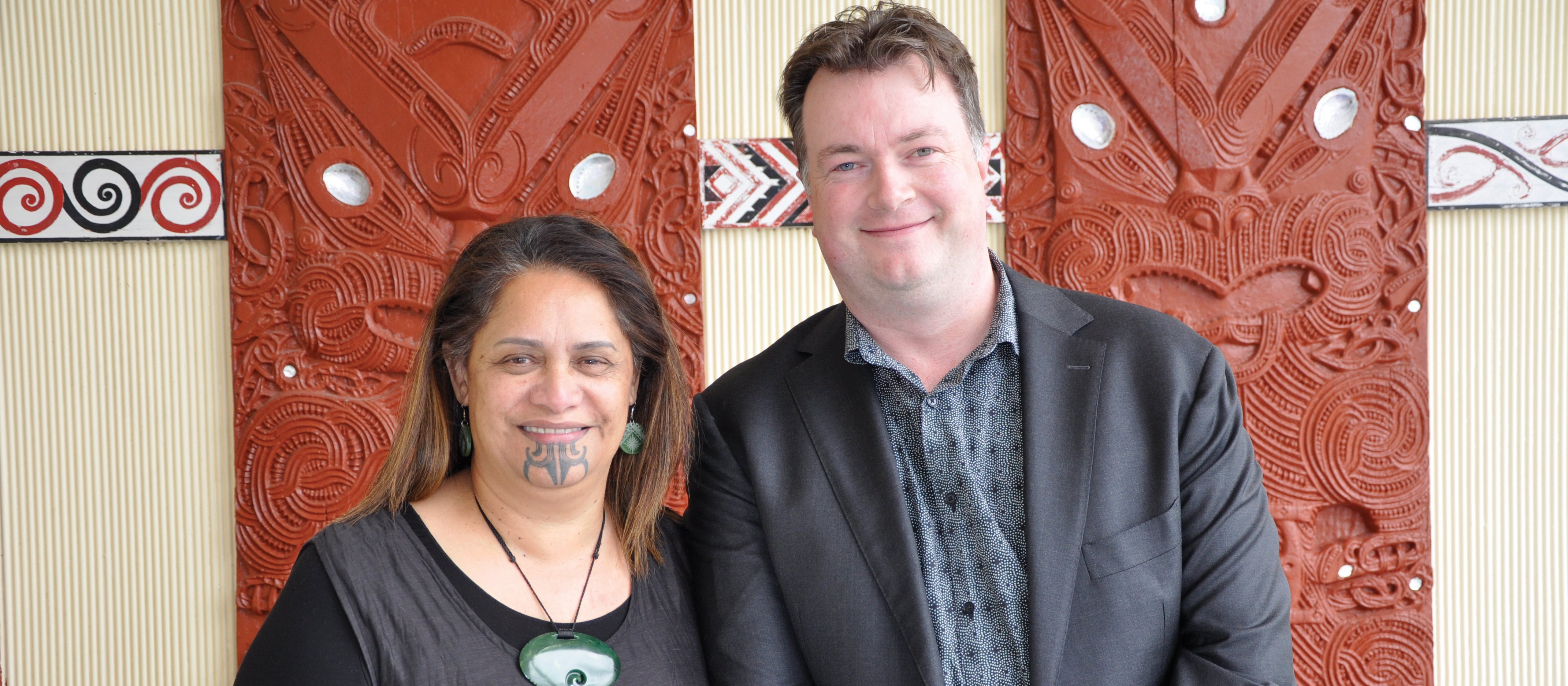 Mapihi Raharui and Justin Butcher CR Sarah Sparks