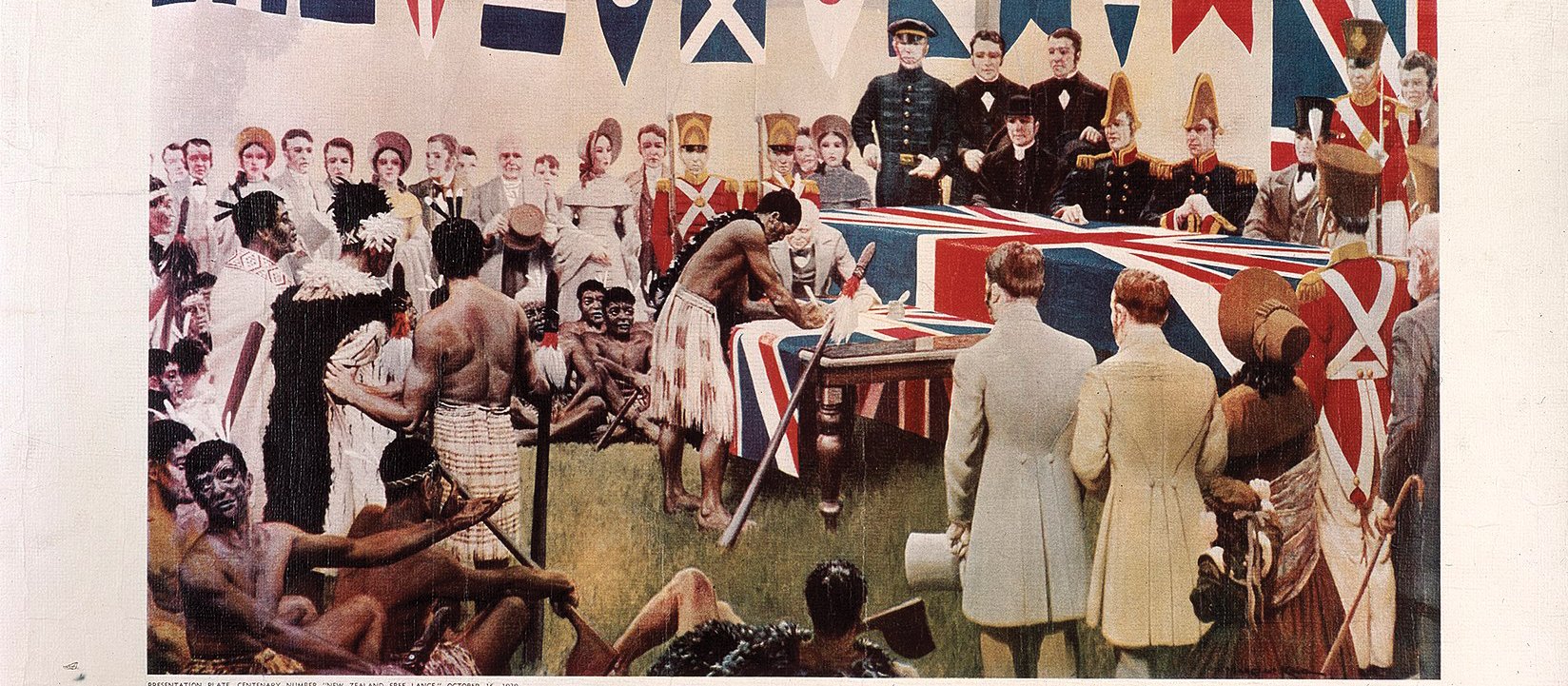 Reconstruction of the Signing of the Treaty of Waitangi, Marcus King