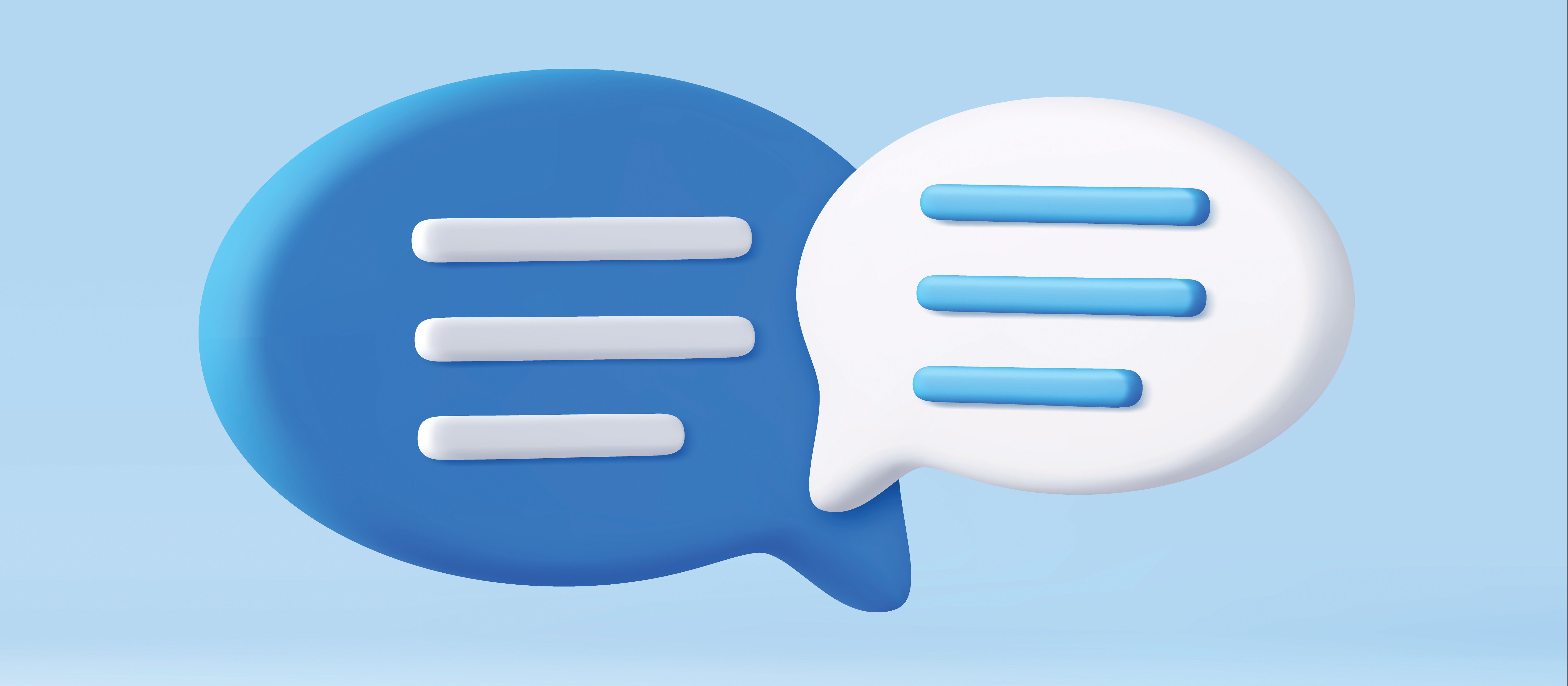 Speech bubbles CR drogatnev on iStock