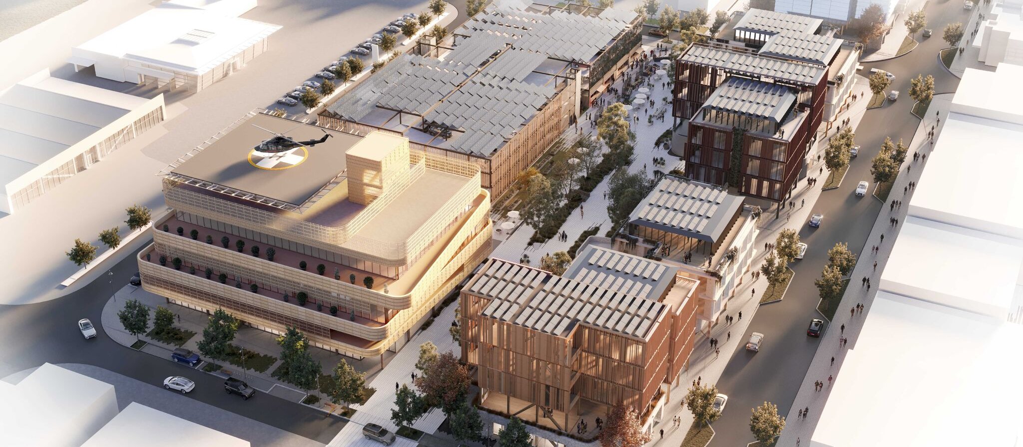 Wanaka Proposed Health Precinct_Hospital at Left_Warren and Mahoney Facebook