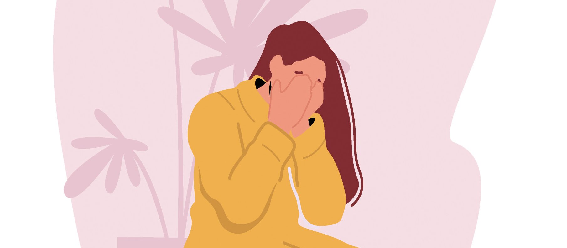 Woman upset illustration CR lemono on iStock