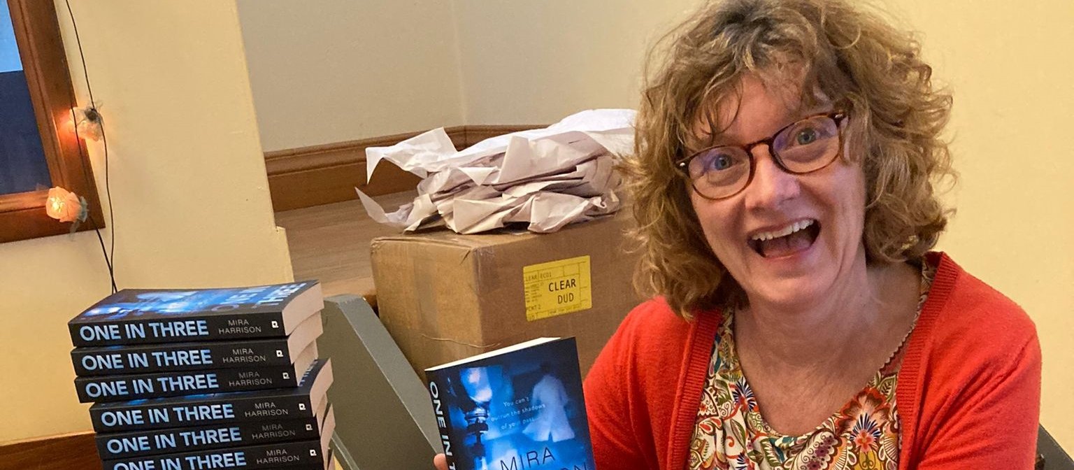 Mira Harrison book arrival day 