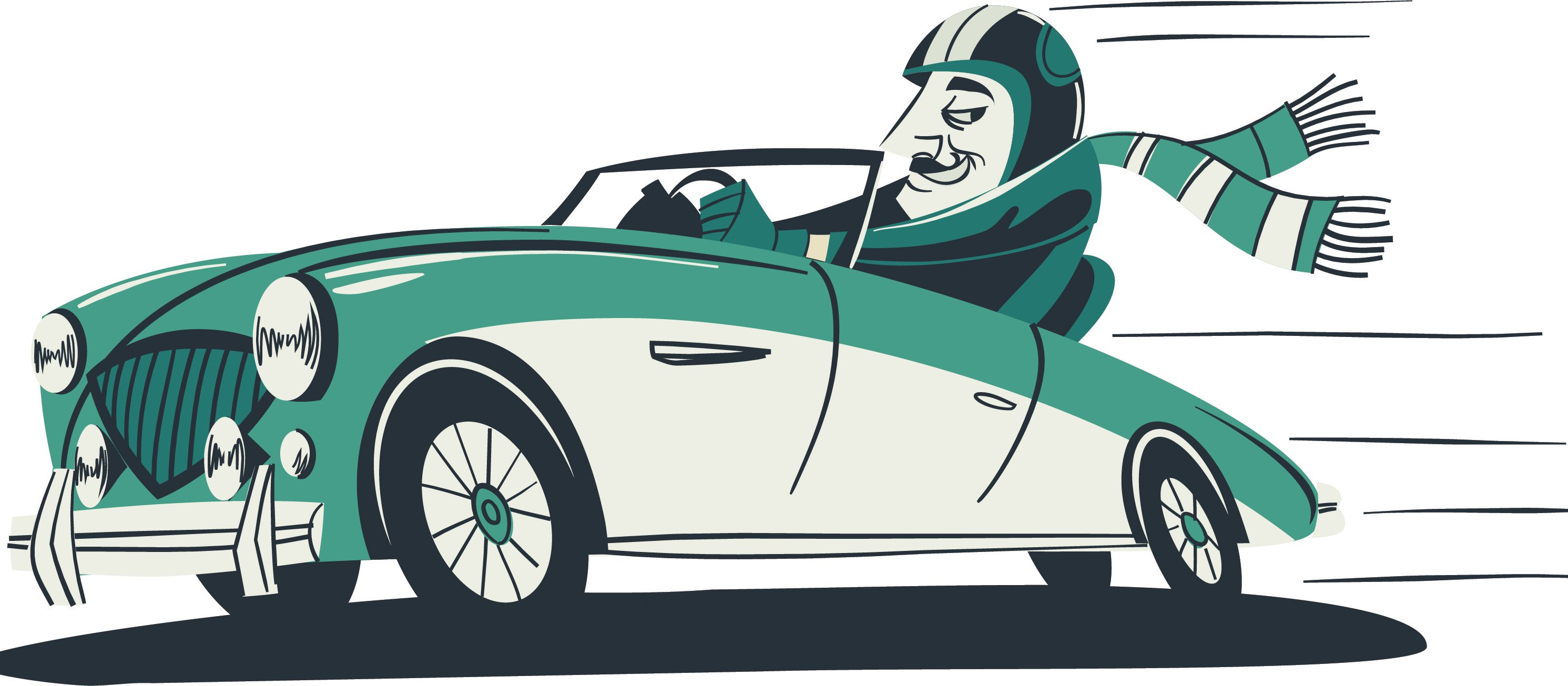 Cartoon Rally Car Driver CR coolgraphic on iStock