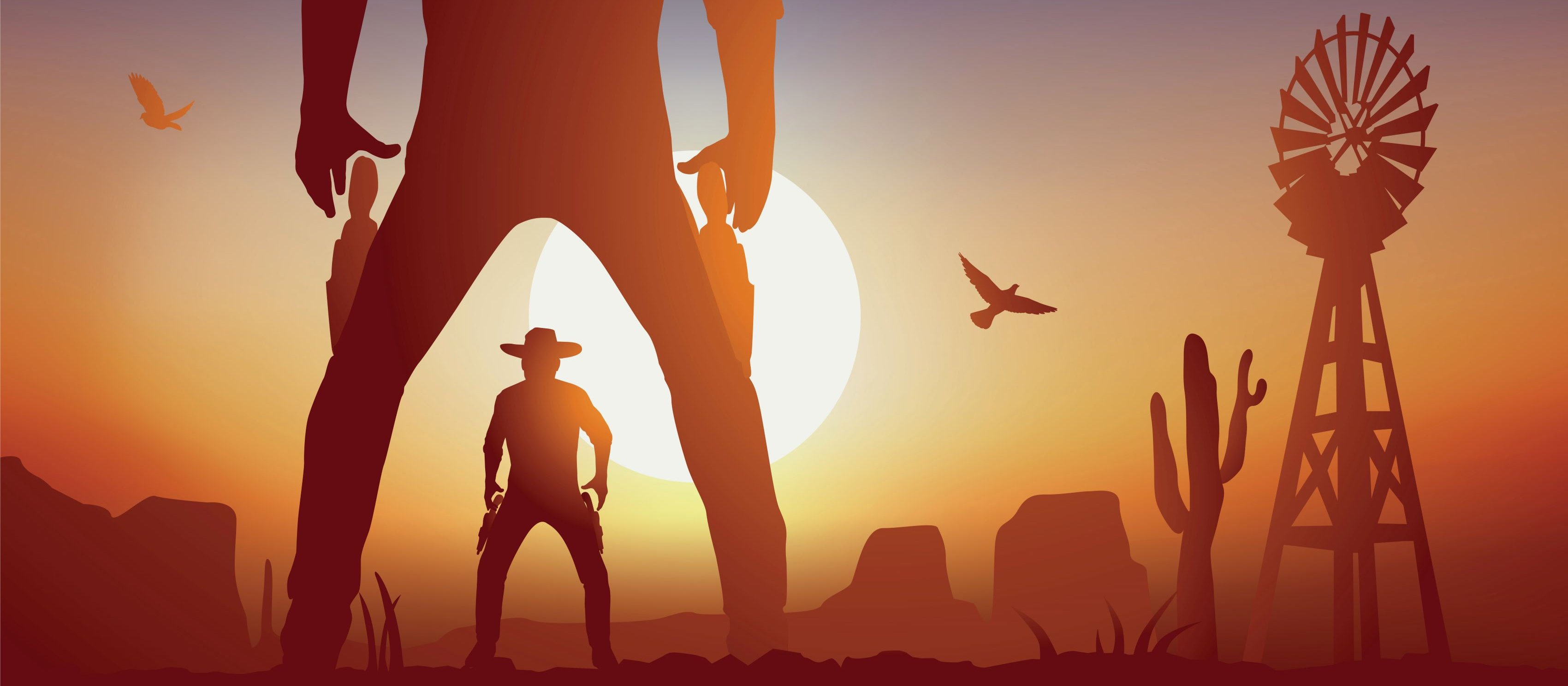 Gun Slingers CR Pict Rider on iStock