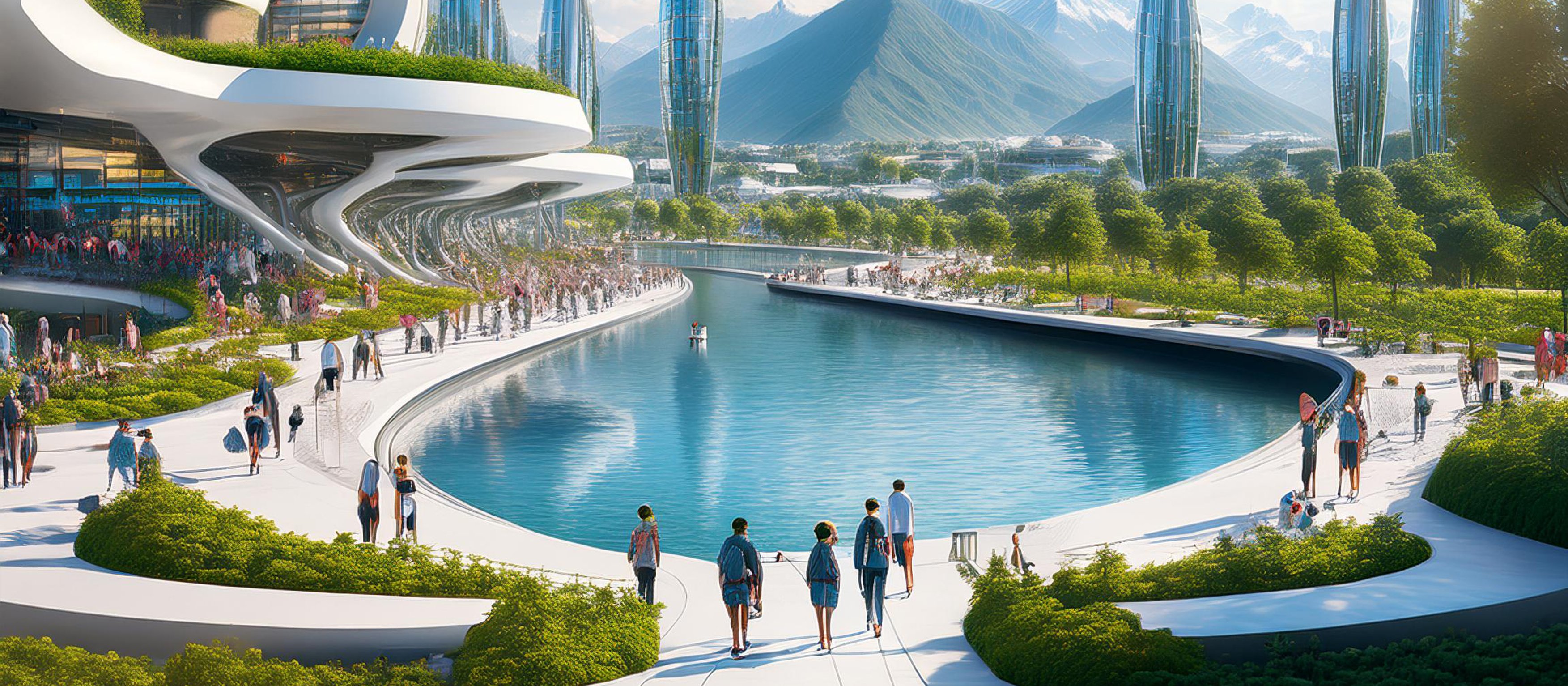 Futuristic City CR Photoshop AI