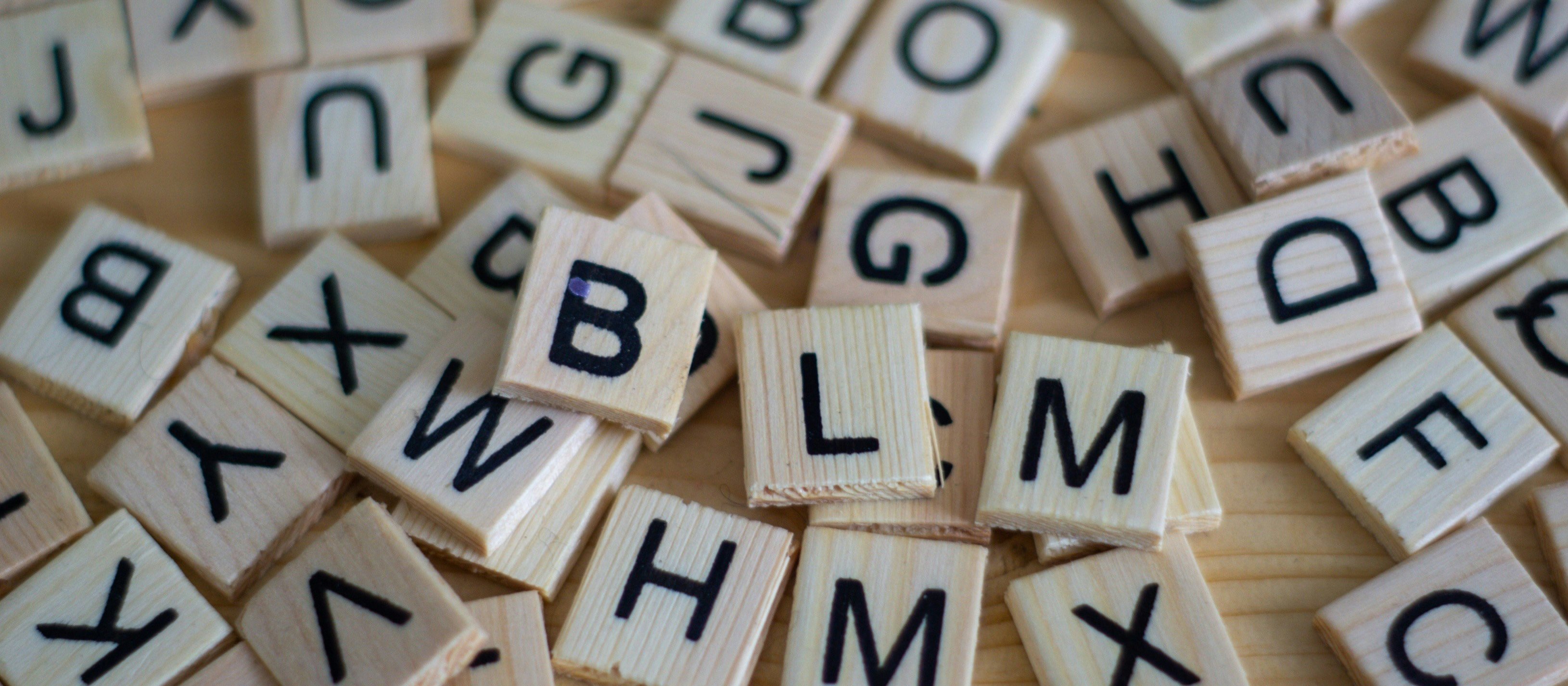Scrabble letters