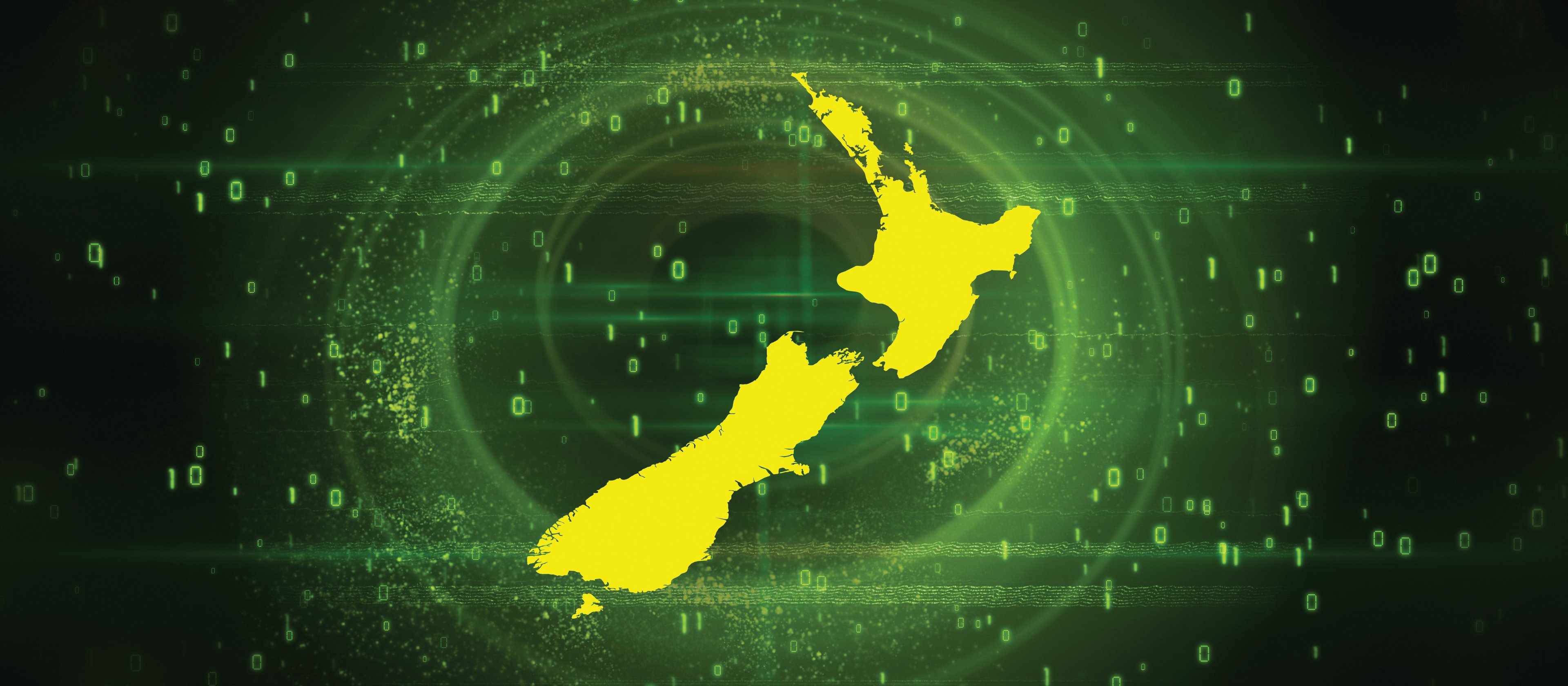 New Zealand Map Cyber background CR Kreativorks on iStock