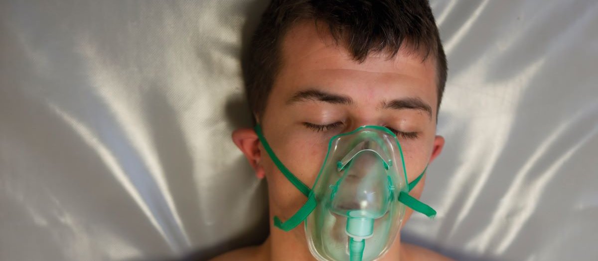 Boy in hospital