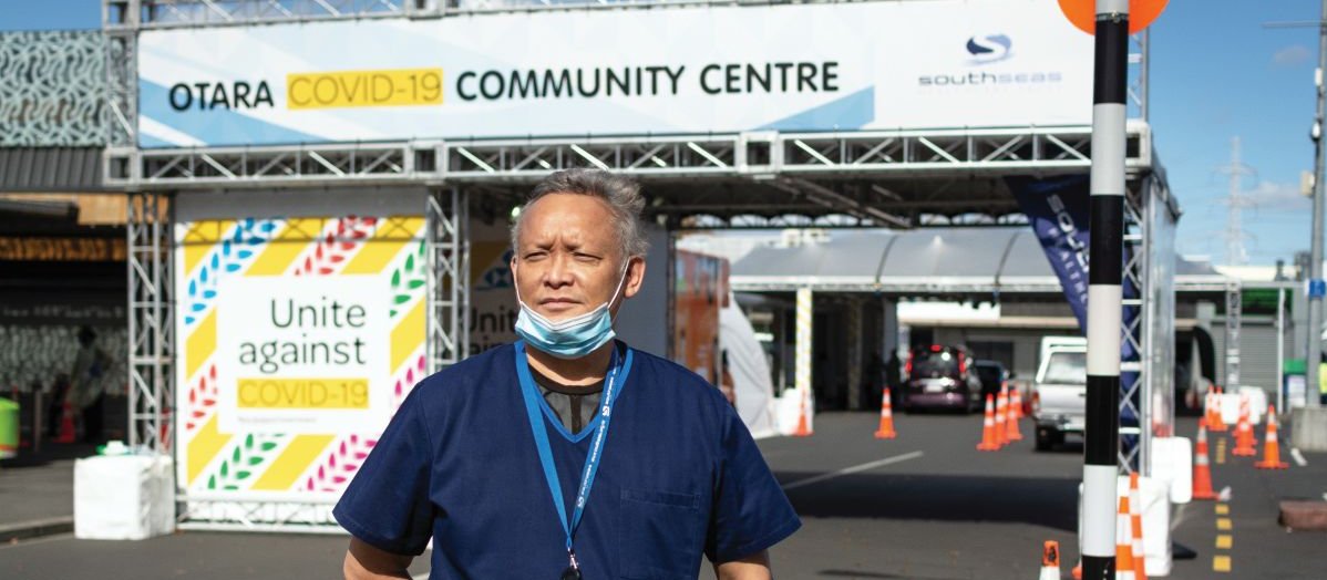 Andrew Chan Mow outside Ōtara CBAC