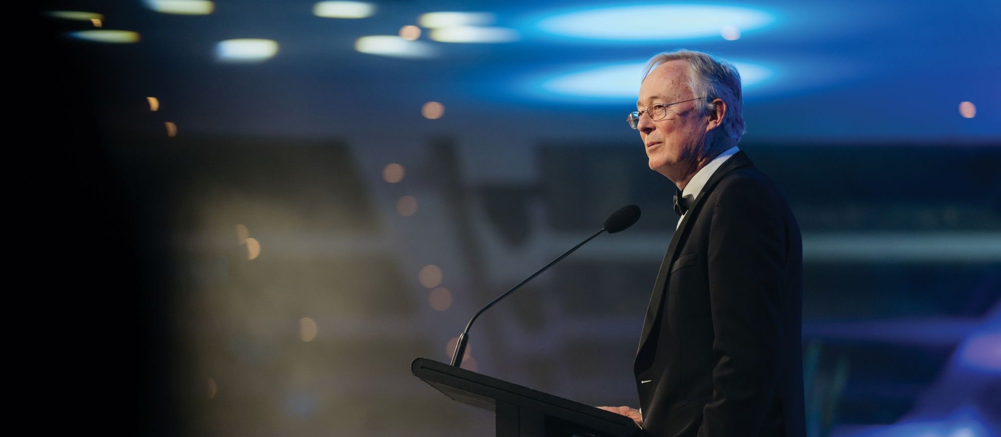 Bruce Arroll on stage for Supreme Award NZPHA