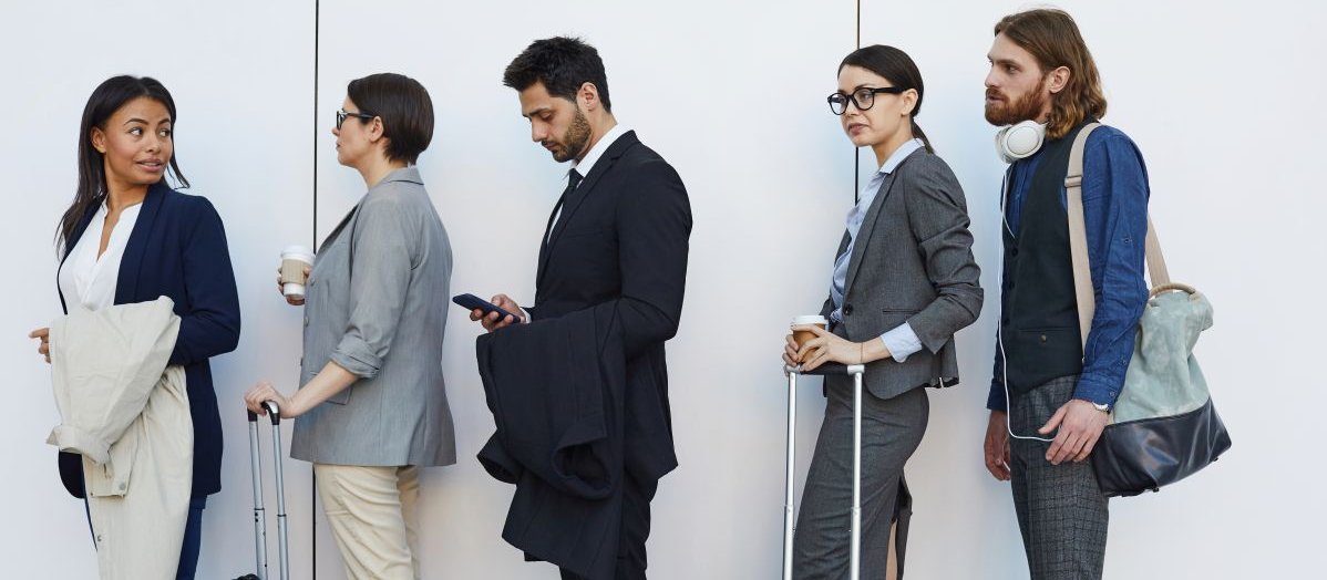 People queuing CR SeventyFour on iStock