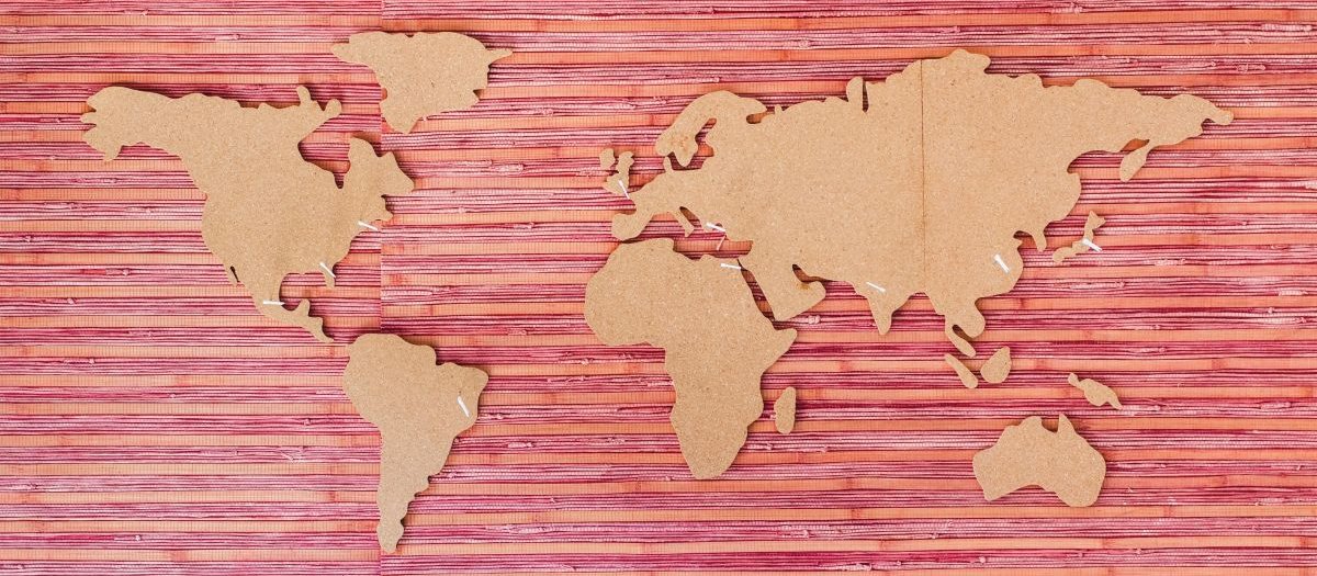 World Map CR Louis Hansel on Unsplash