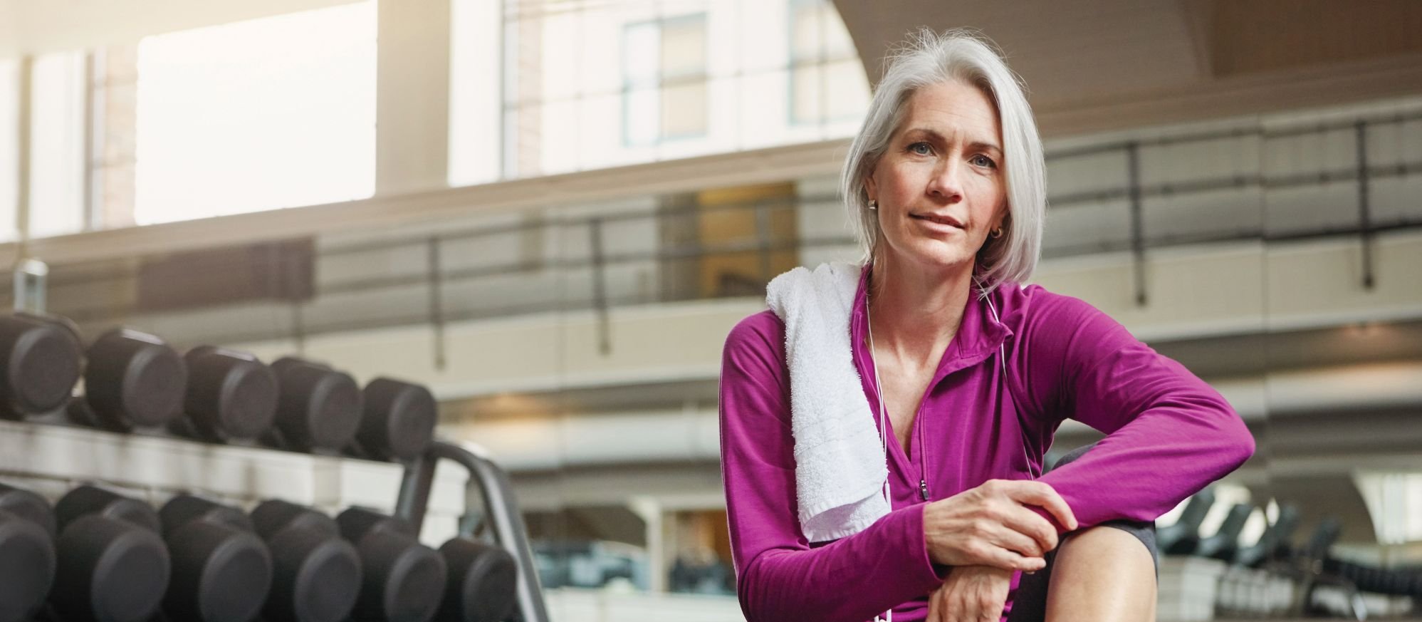 Exercise, older woman