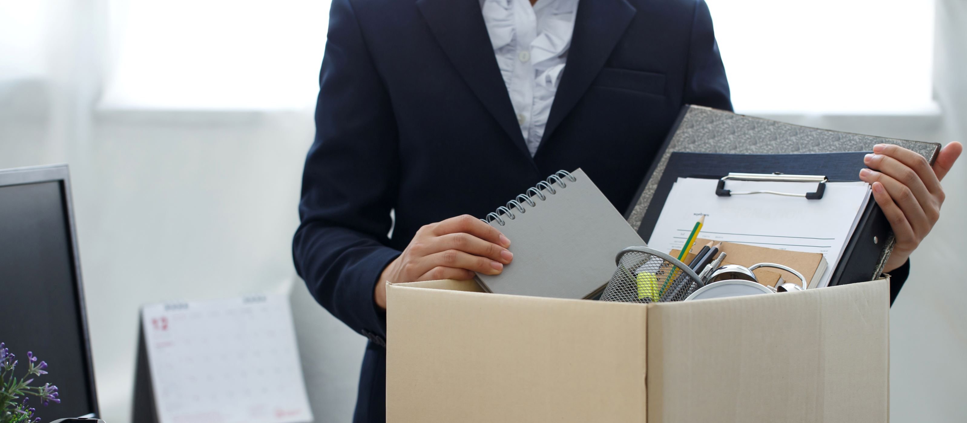 Packing up, leaving, fired, quit, job