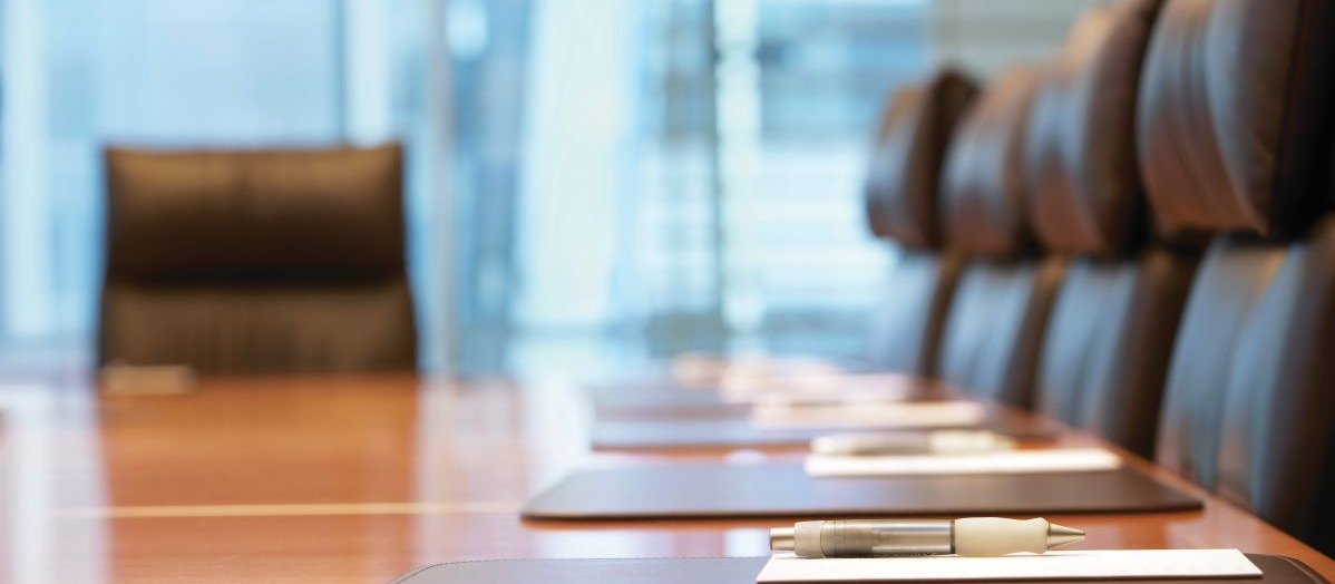 Board table meeting