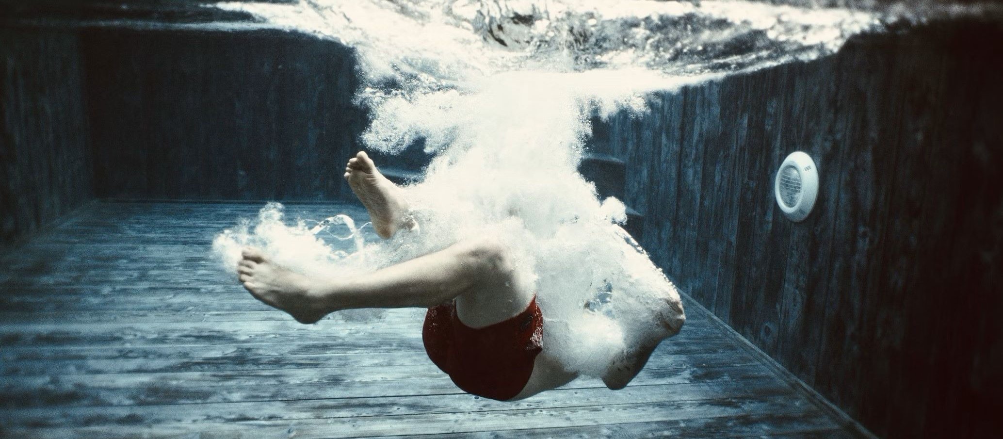 Underwater, swimming