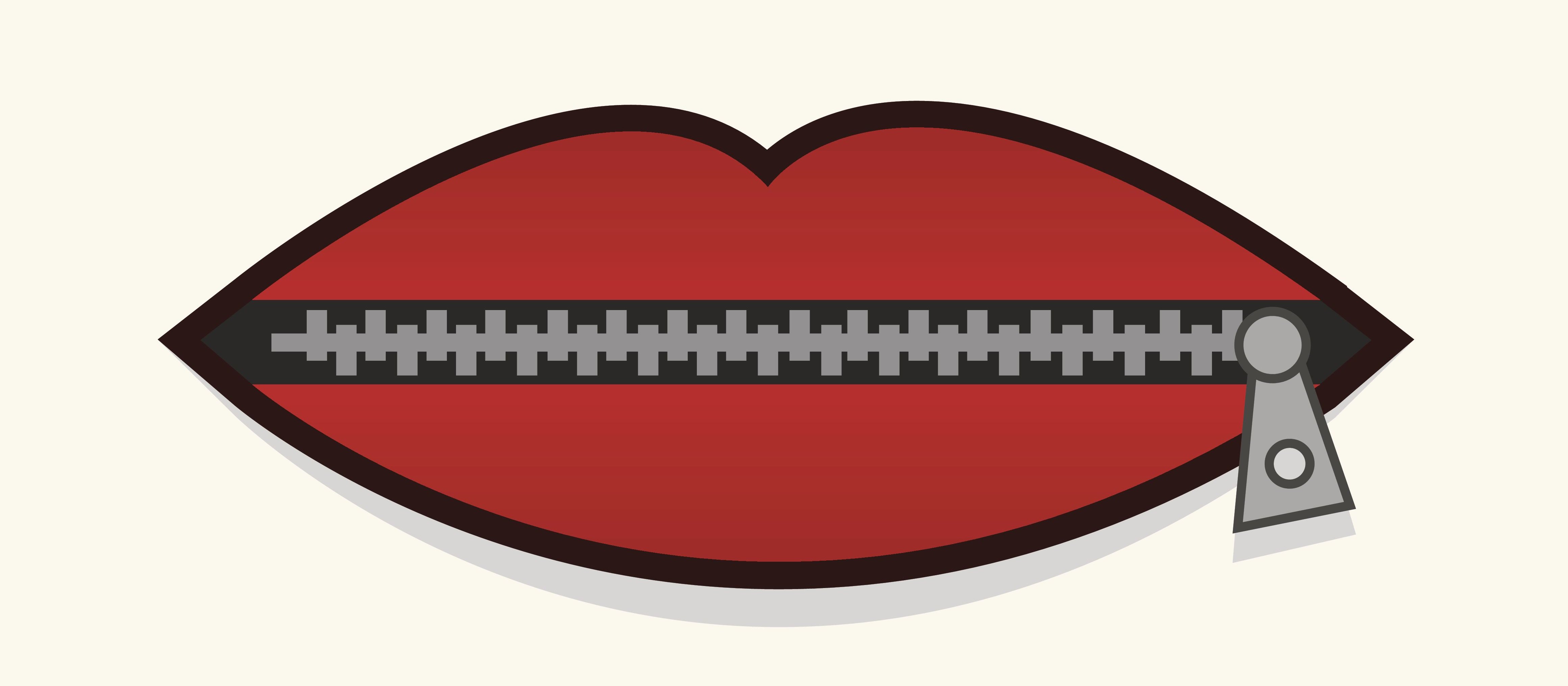 Lips zipped, no talking