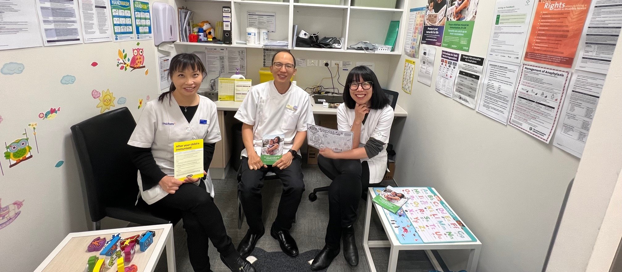 Ms Tammy Wong, Mr Chris Leung and Ms Vicky Chan