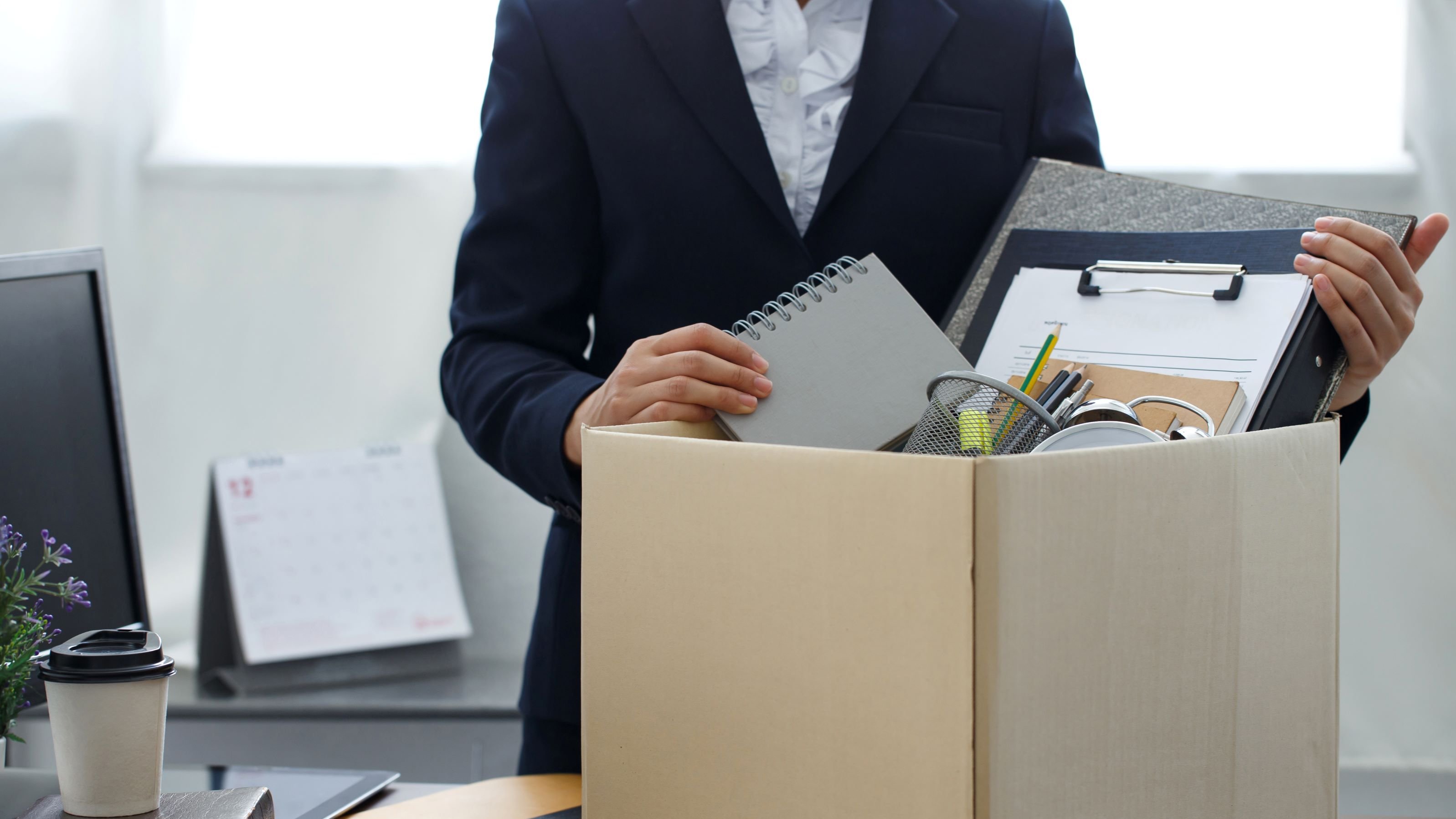 Packing up, leaving, fired, quit, job