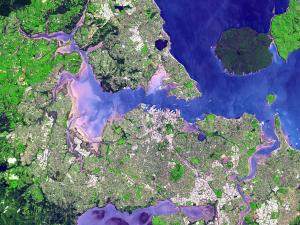 Auckland, map, satellite view