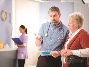 doctor prescribes medication