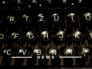 News black typewriter