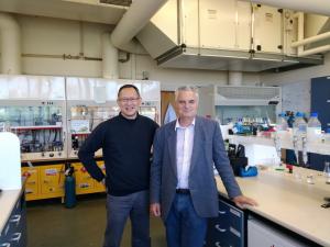 Otago University chemists Eng Wui Tan and Steve Moratti 