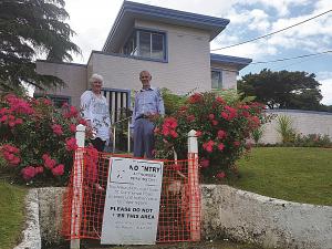 Sue Miller and John Issott at Alison McKenzie House