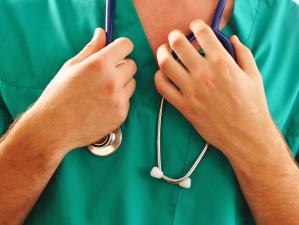 Nurse, hospital scrubs