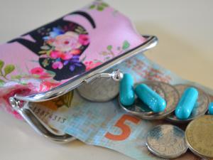 Pills and money