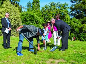 Akaroa sod turning