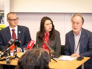 David Clark, Jacinda Ardern, Chris Farrelly