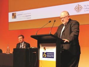Tim Malloy with Jonathan Coleman college conference 2017