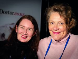 Barbara Fountain (left), New Zealand Doctor editor and Anna Mickell, The Health Media Limited general manager