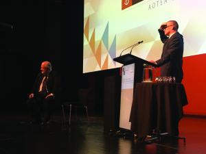 Tim Malloy with David Clark
