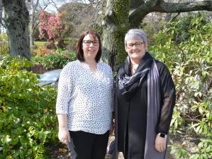 Scott Street Health healthcare assistant Lynelle Woodhouse and general manager Andrea Cunniffe
