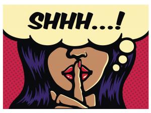 Sshh, lips, quiet, mouth
