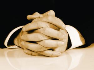 Suit, hands