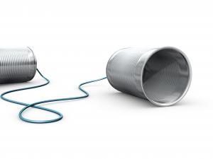 Tin can phone line