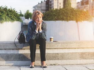woman with coffee