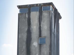 Concrete block tower