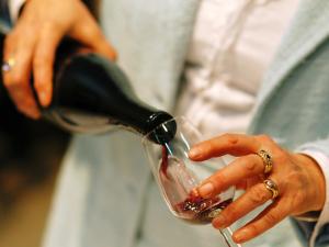 pouring wine