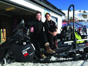 Connor Van Den Berg (left) & Rebecca (Bex) Wire, Cardrona