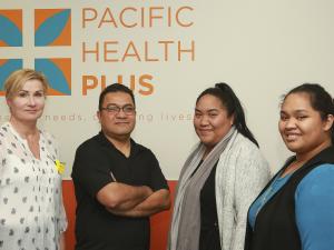  Practice manager Robyn Lush, GP Esela Natano and practice nurses Isabella Mapusua and Grace Tinielu of Pacific Health Plus