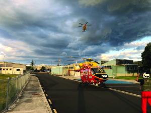 Rescue Helicopter Whakatane eruption