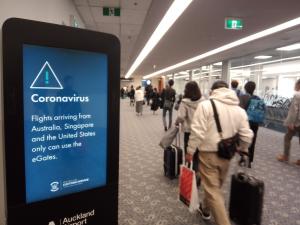 Approaching customs in Auckland Airport Feb 12 2019